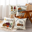 Axyaa Thanksgiving Pumpkin Pillow Cover 45*45cm Home Decor Cotton Linen