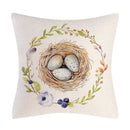 Axyaa Easter Bunny Eggs Pillow Cover - Home Decorative Throw Pillow Case
