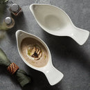 Axyaa White Bird Ceramic Salad Soup Dessert Bowl Restaurant Specialty Tableware