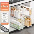 Axyaa Sliding Drawer Organizer for Under Sink Storage and Kitchen Sideboard