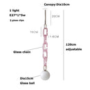 Axyaa Nordic Glass Ball Pendant Light for Home & Office Decor