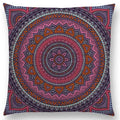 Axyaa Boho Rainbow Mandala Pillow Case Sun Moon Flowers Dream Fantasy Cover