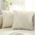 Axyaa Soft Plush Cushion Cover 45x45, Luxury Decorative Pillowcase for Living Room