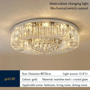 Axyaa Crystal LED Ceiling Lamp | Post-Modern Minimalist Round Bedroom Living Room Light