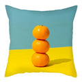 Axyaa Citrus Fruit Print Pillow Cover 45x45cm - Home Sofa Decor