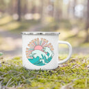 Axyaa Enamel Camping Coffee Handle Cup Nature Hiking Water Tea Mug