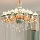 Axyaa Elegant Crystal Chandelier for Luxury Living Spaces