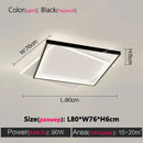 Axyaa Modern Square LED Ceiling Lamp for Bedroom Study Living Room