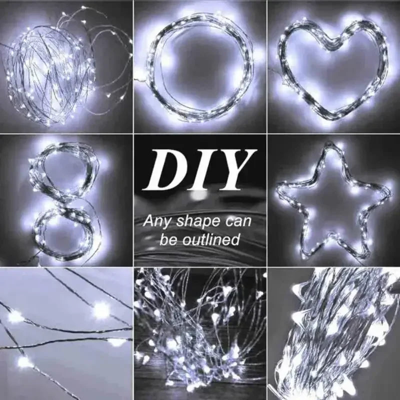 Axyaa Solar LED Fairy Light String for Outdoor Festoon Garden Decoration