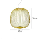 Axyaa Birdcage Pendant Light Nordic Island Chandelier Home Decor Lighting Fixture