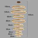 Axyaa Staircase Chandeliers: Modern LED Pendant Lamps for Living Room Lighting