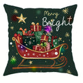 Axyaa Christmas LED Pillowcase, Santa Snowman Tree Design for Home Party Décor