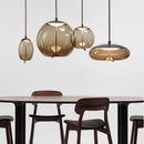 Axyaa Glass LED Chandeliers: Modern Minimalist Lighting for Living Room, Bedroom, Kitchen, Coffee Shop