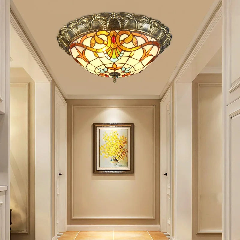 Axyaa Bohemian Glass Ceiling Light LED Lamp Fixture