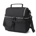 Axyaa Double Layer Oxford Cloth Tote Lunch Bag with Shoulder Strap for School and Office