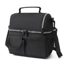 Axyaa Double Layer Oxford Cloth Tote Lunch Bag with Shoulder Strap for School and Office