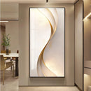Axyaa Modern Abstract Mural Lamp Entrance Hanging Painting