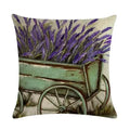 Purple Lavender Floral Pillowcase for Home Decor by Axyaa