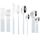 Axyaa Stainless Steel Dinnerware Set - Knife Fork Spoon Flatware Tableware