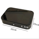 Axyaa Acrylic Black Makeup Organizer Rack with Drawers for Cosmetics and Jewelry