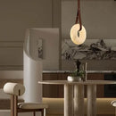 Axyaa Modern Marble LED Pendant Light: Designer Luxury Nordic Minimalist Ceiling Fixture