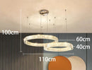 Axyaa Crystal Chandeliers: Modern LED Ceiling Lighting for Living Room
