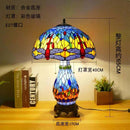 Axyaa Dragonfly Stained Glass Table Lamp: Tiffany Style Bedroom Nightstand Decor