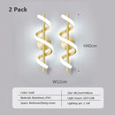 Axyaa Modern LED Wall Lamp White Gold Black Living Room Bedroom Lighting