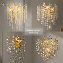 Axyaa Luxury Crystal Wall Lamp for Home Indoor Decor
