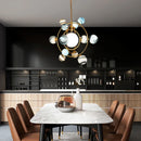 Axyaa LED Glass Globe Pendant Light Chandelier for Modern Living & Boys Room