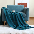 Axyaa Oversized Fluffy Soft Blanket for Four Seasons, Double Bed Knitted Nap Blanket