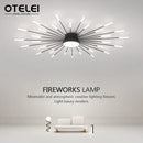 Axyaa Fireworks LED Ceiling Light: Luxury Chandelier for Home, Restaurant, Hotel Lobby