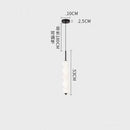 Axyaa White Glass LED Chandelier for Modern Minimalist Indoor Lighting