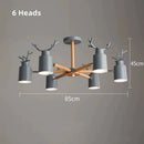 Axyaa Colorful Deer Shape Ceiling Light for Dining Room