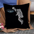 Axyaa Astronaut Theme Pillow Cover Set for Home Decor - 45*45 Size