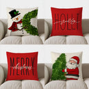 Axyaa Snowman Wreath Christmas Decor Pillow Cover