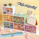 Axyaa 9-Grid Kawaii Color Desktop Organizer for Jewelry and Sundries