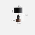 Axyaa Wood Fabric LED Table Lamp: Nordic Style Luxury Home Decor for Study, Bedroom Desk