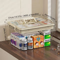 Axyaa Medicine Storage Box: Large-Capacity First Aid Kit in Various Colors