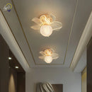Axyaa Nordic Crystal LED Ceiling Lamp - Modern Indoor Lighting for Home