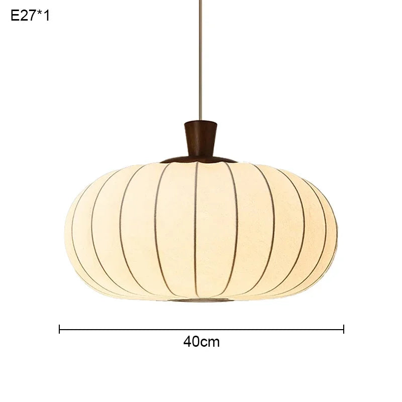 Axyaa Wabi Sabi Retro Chandelier Silk Pendant Light for Living Room and Restaurant