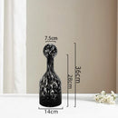 Axyaa Amber Glass Vase for Table Floral Arrangement and Room Decor