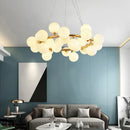 Axyaa Glass Chandelier Pendant Light for Living Room Kitchen Bar Decor