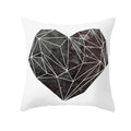 Axyaa Simple Love Print Couple Pillowcase for Sofa and Office Décor