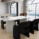 Axyaa Minimalist Modern Armchair Light Luxury Dining Chair