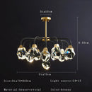 Axyaa Crystal Chandelier Pendant Lamp for Living Room Dining