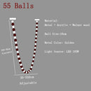 Axyaa Dimmable Pearl Necklace Chandelier Pendant Lights for Living Room