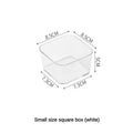 Axyaa Desk Drawer & Bathroom Organizer Set - Clear Plastic Storage Bins