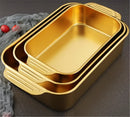Axya Stainless Steel Golden Fish BBQ Tray Plate for Grilled Dumplings