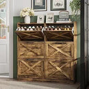 Axyaa 6-Drawer Shoe Cabinet with Metal Handles, Entryway Storage Solution